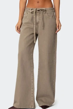 Hudson Oversized Tie Belt Jeans