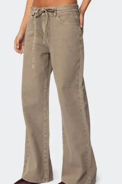 Hudson Oversized Tie Belt Jeans