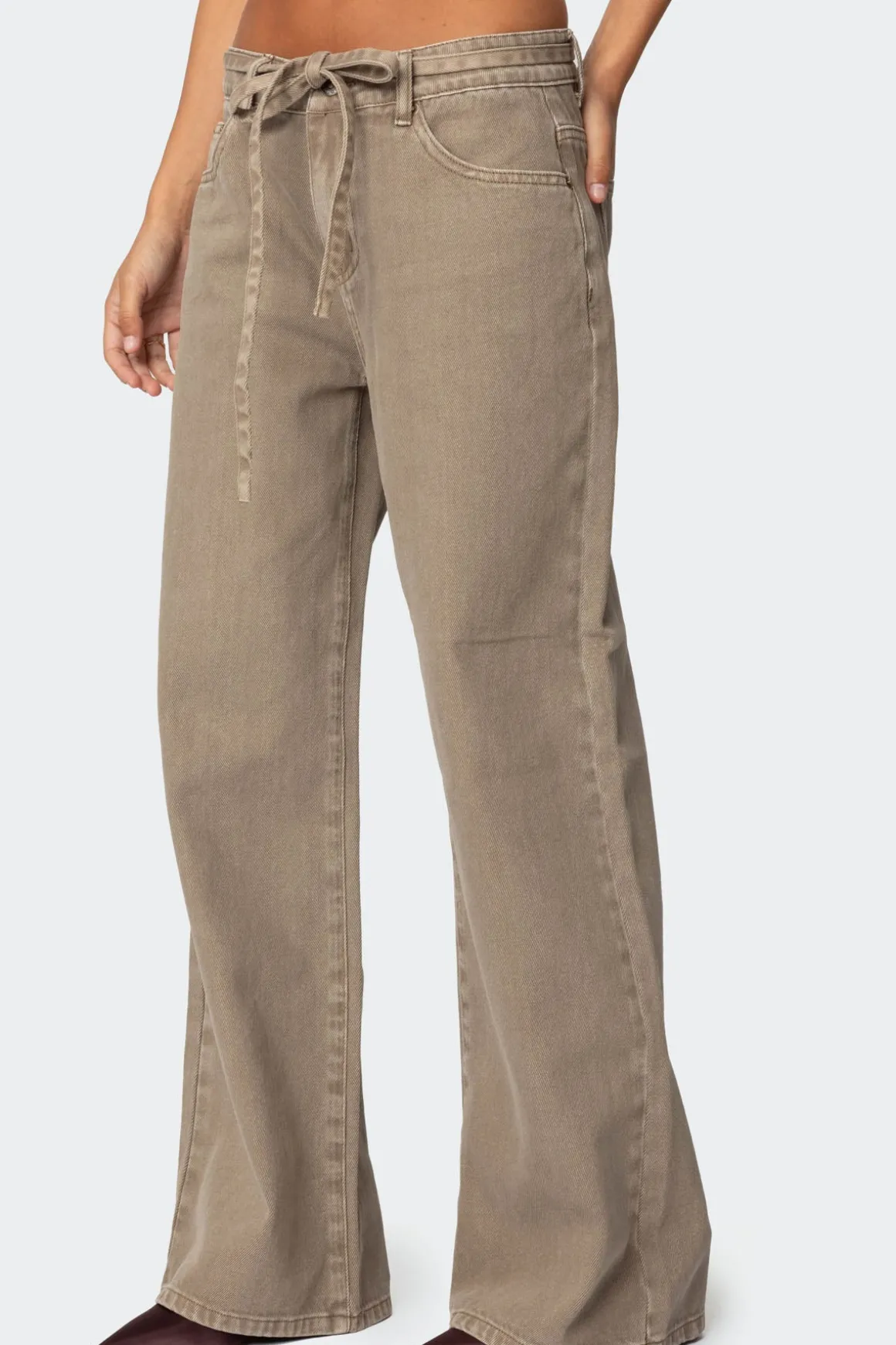 Hudson Oversized Tie Belt Jeans