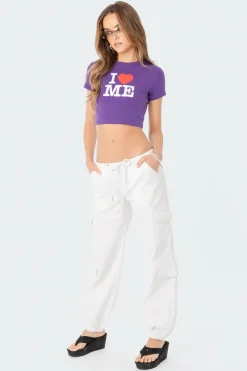 I Love Me Cropped T-Shirt