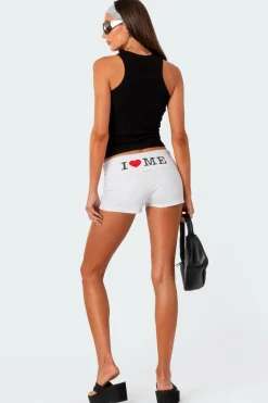 I Love Me Fold Over Shorts
