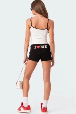 I Love Me Fold Over Shorts