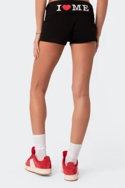 I Love Me Fold Over Shorts