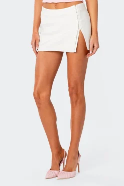 Iliana Hook Slit Mini Skirt