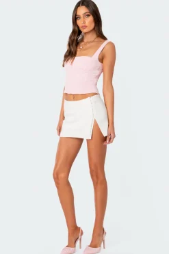 Iliana Hook Slit Mini Skirt