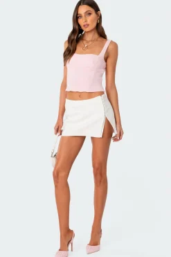 Iliana Hook Slit Mini Skirt