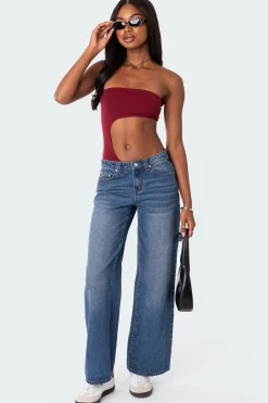 Indy Asymmetric Cut Out Bodysuit