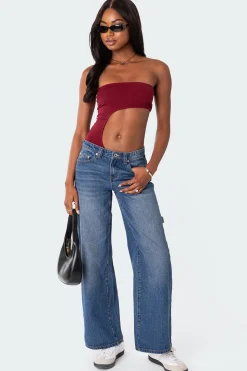 Indy Asymmetric Cut Out Bodysuit