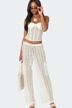 Ines Sheer Crochet Corset
