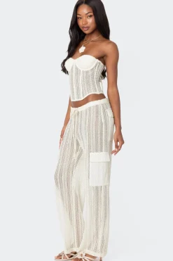 Ines Sheer Crochet Corset