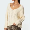Inga Oversized Cable Knit Sweater