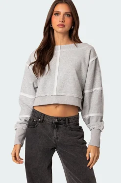 Inside Out Cropped Sweatshirt