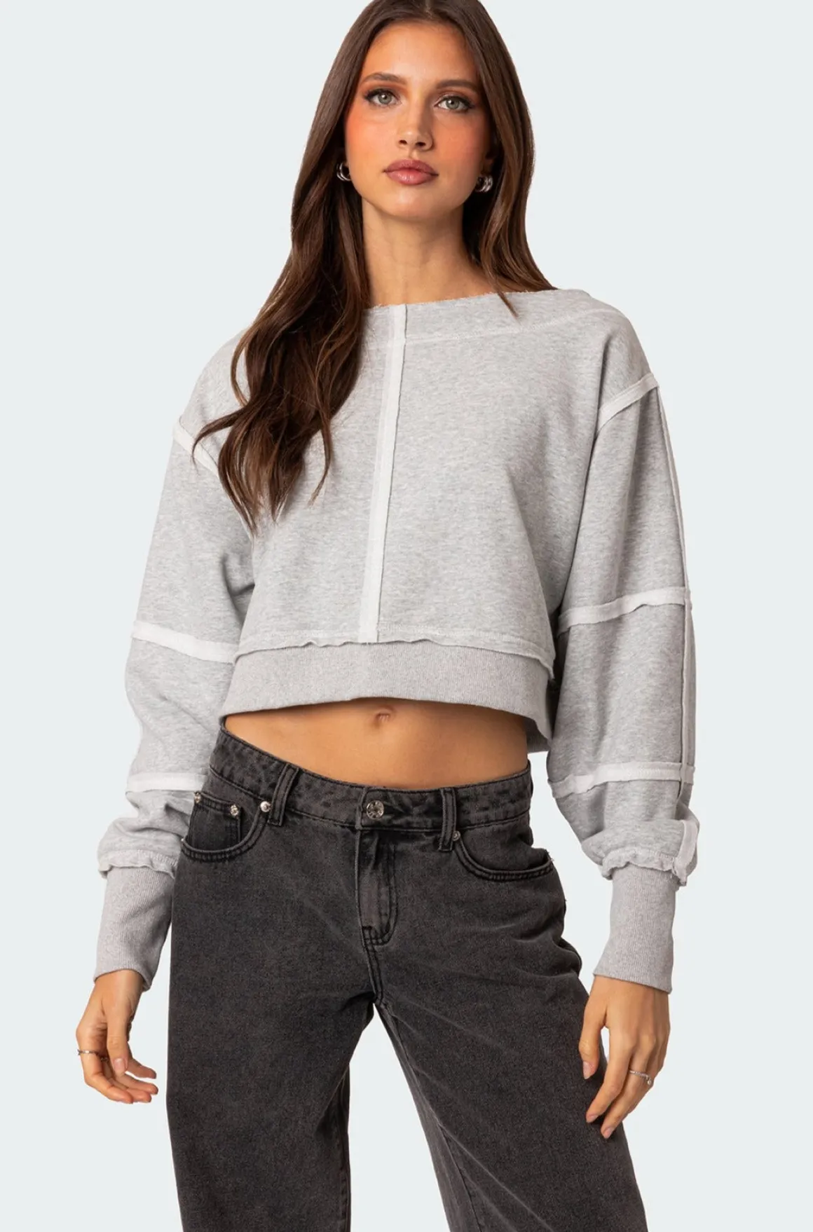 Inside Out Cropped Sweatshirt