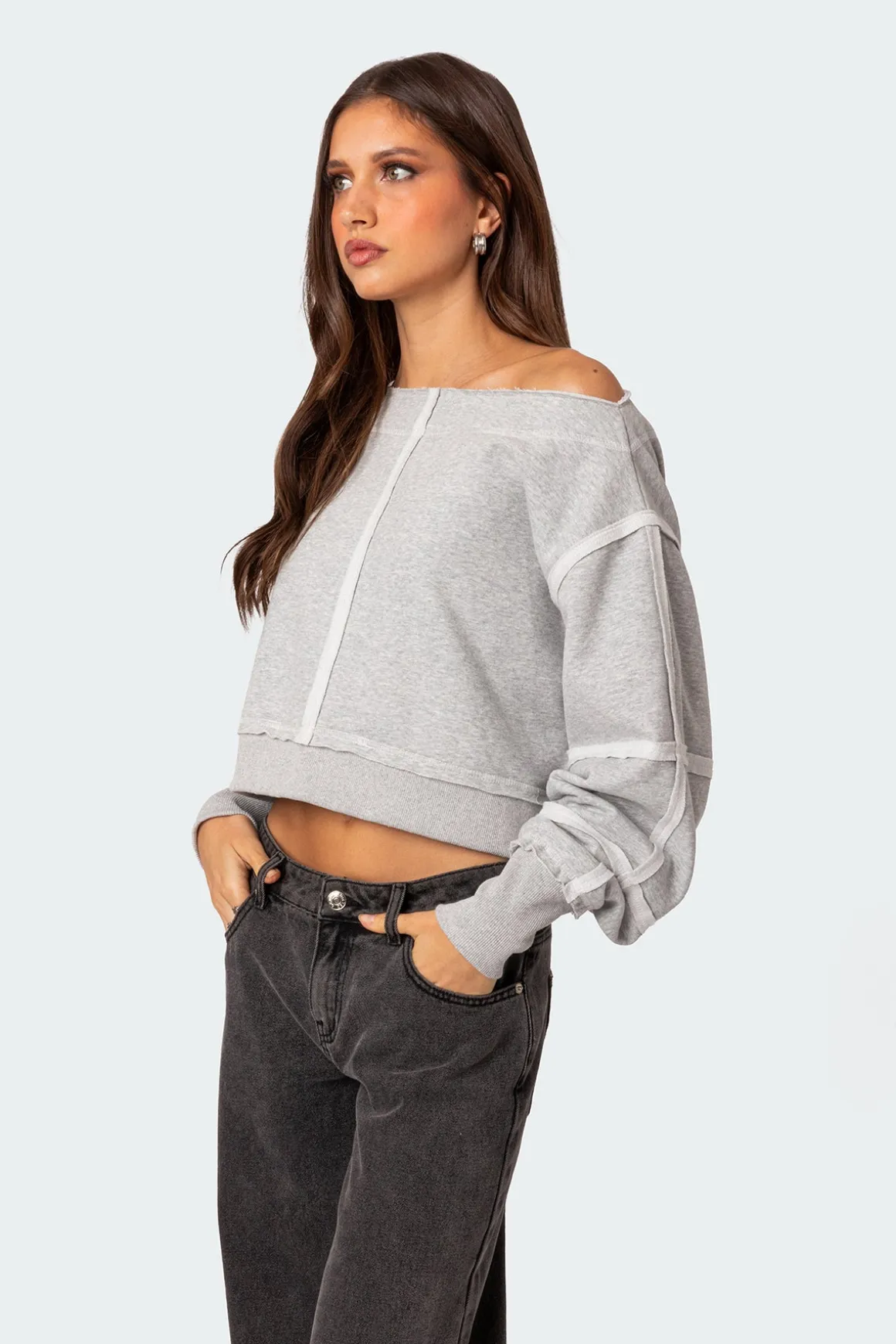 Inside Out Cropped Sweatshirt