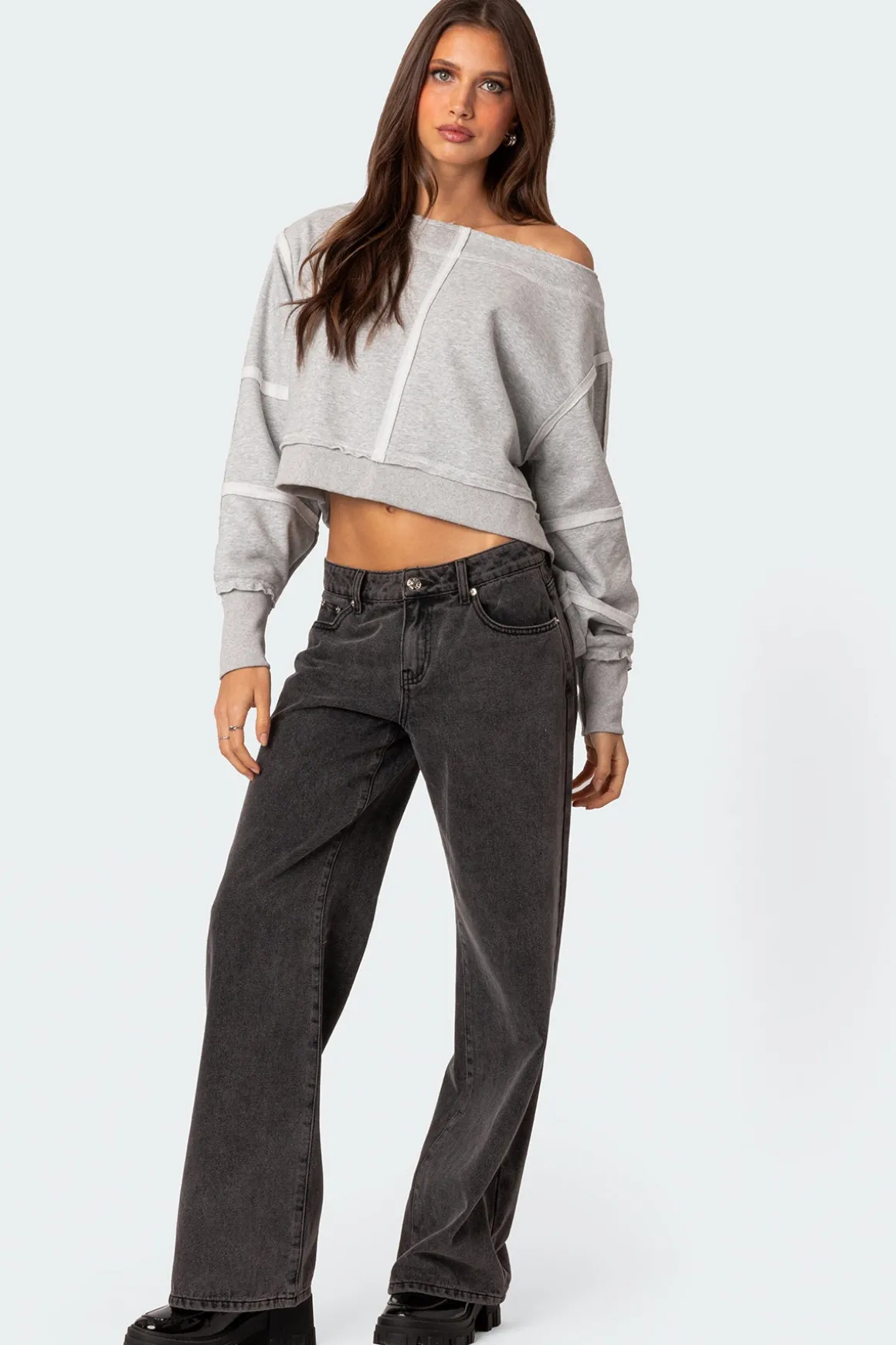 Inside Out Cropped Sweatshirt