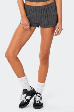 Irene Low Rise Pointelle Micro Shorts
