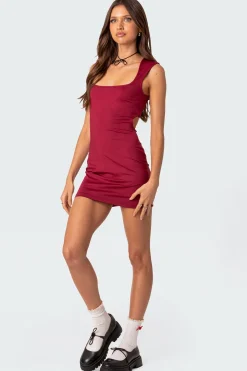 It Girl Back Cut Out Mini Dress