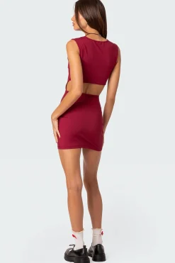It Girl Back Cut Out Mini Dress