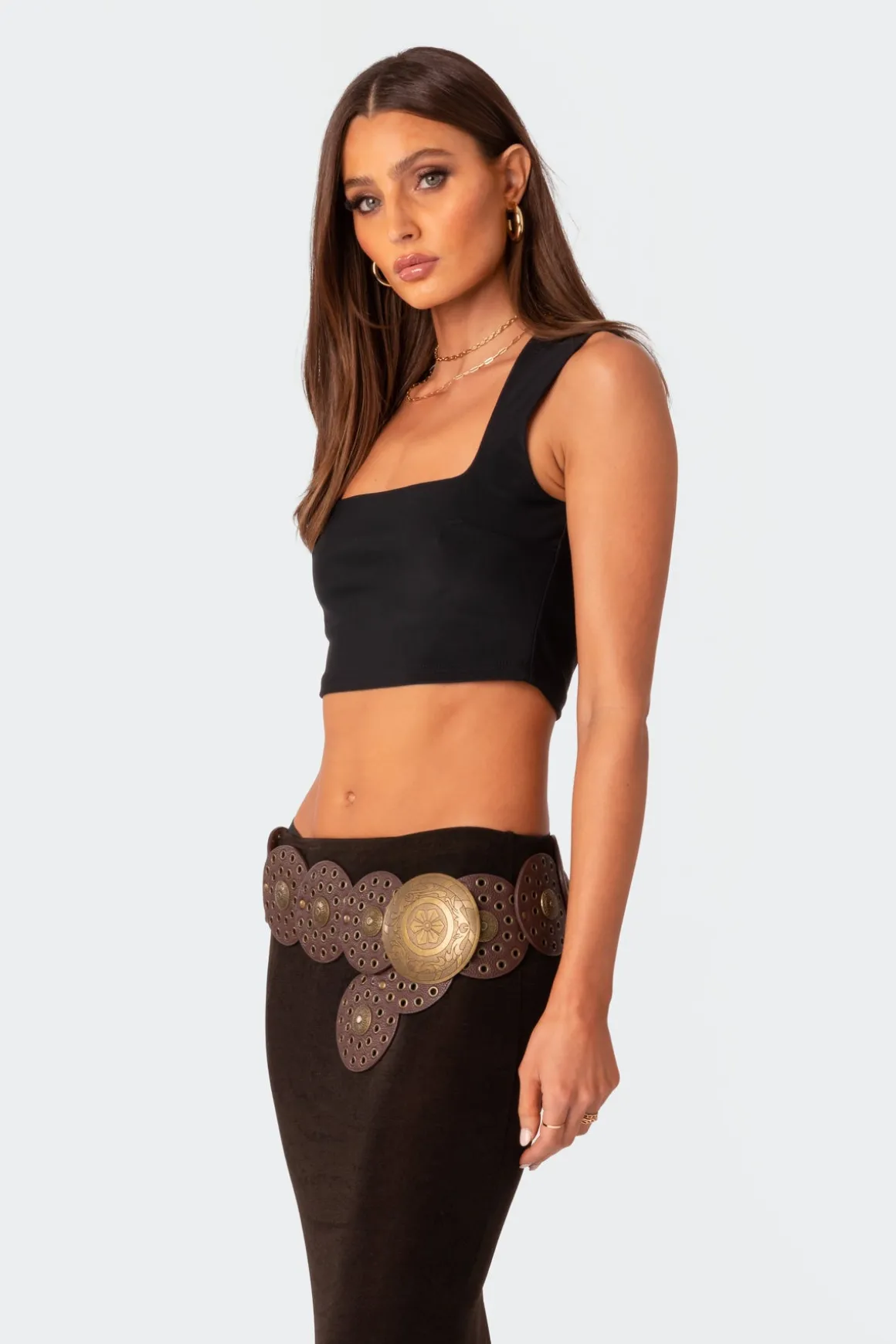 It Girl Square Neck Crop Top