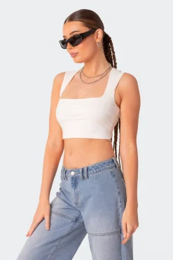 It Girl Square Neck Crop Top