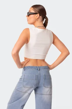 It Girl Square Neck Crop Top