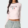 Italy Long Sleeve T Shirt