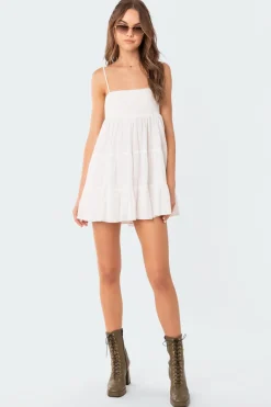 Ivory Oversized Mini Dress