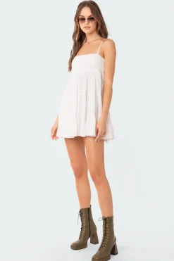 Ivory Oversized Mini Dress