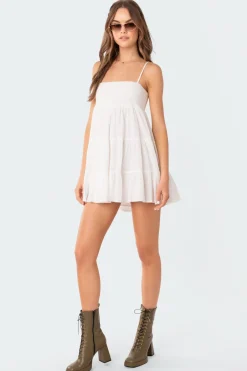 Ivory Oversized Mini Dress