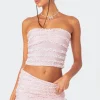 Izzy Ruffled Strapless Top