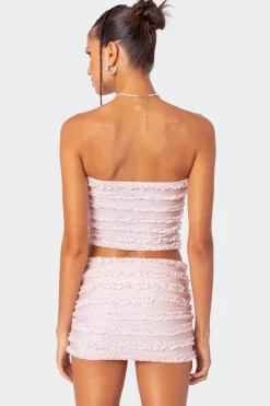 Izzy Ruffled Strapless Top