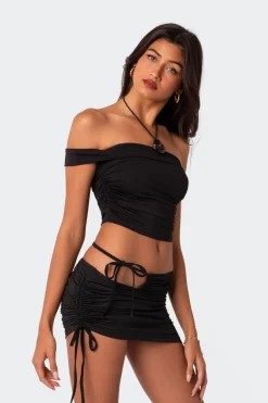 Jackie Side Ruched Tube Top