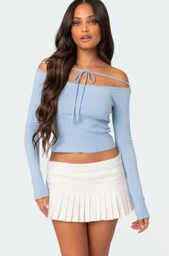 Jane Tie Front Knit Top