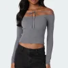Jane Tie Front Knit Top