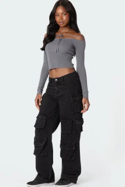 Jane Tie Front Knit Top