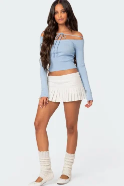 Jane Tie Front Knit Top