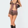 Janis Floral Ruffled Shorts