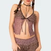 Janis Floral Ruffled Tank Top