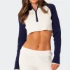 Jax High Neck Ribbed Crop Top