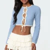 Jaylin Tie Front Knit Cardigan