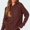 Jelena Cable Knit Hoodie