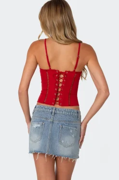 Jennie ladder knit corset