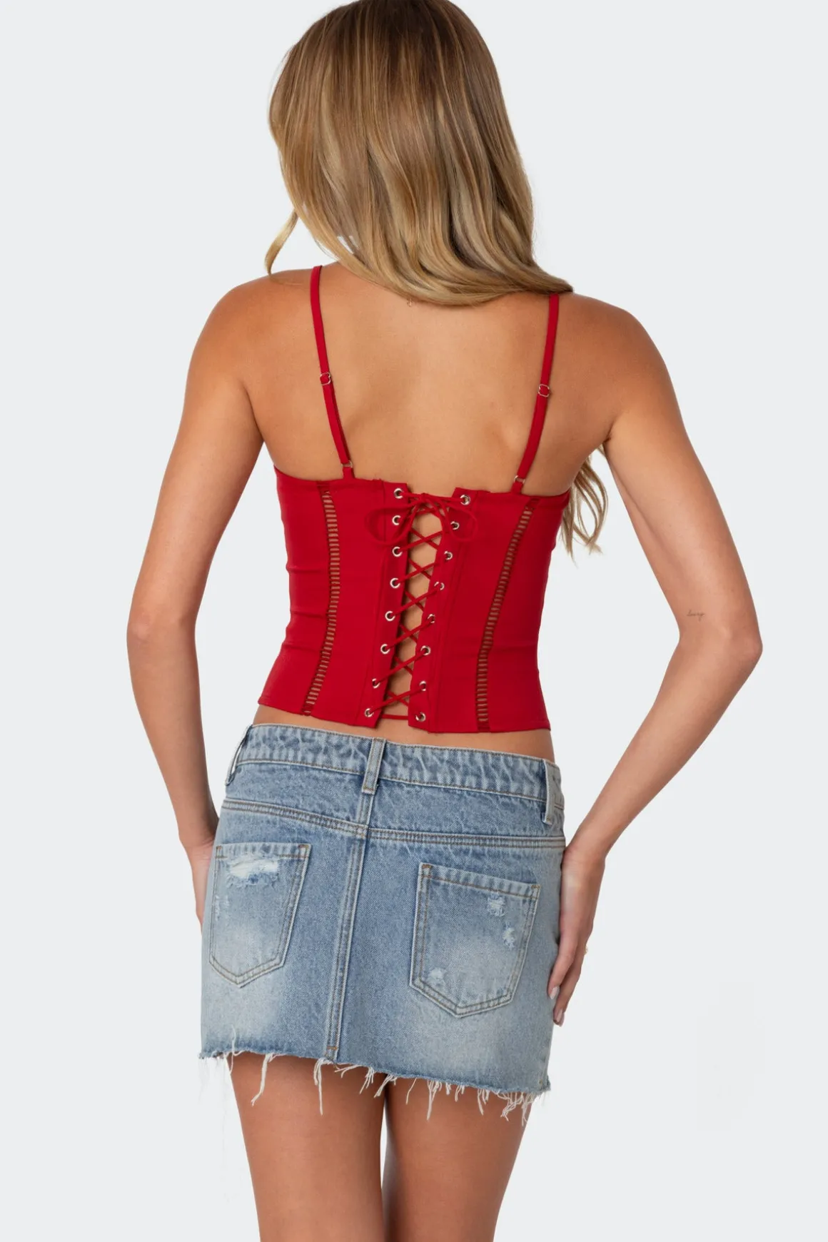 Jennie ladder knit corset