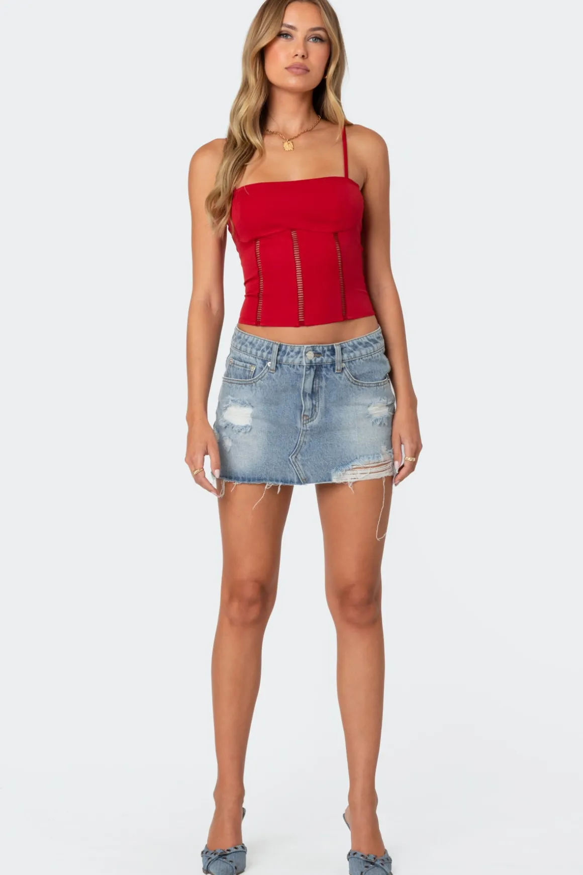 Jennie ladder knit corset