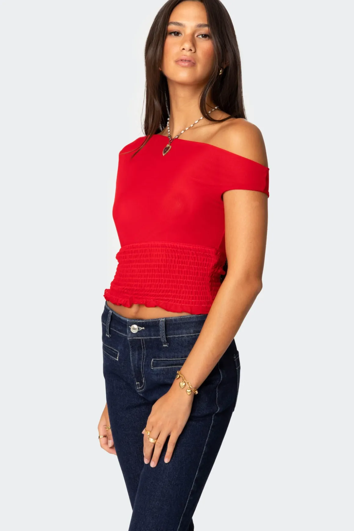 Jenny Scrunched Asymmetric Top