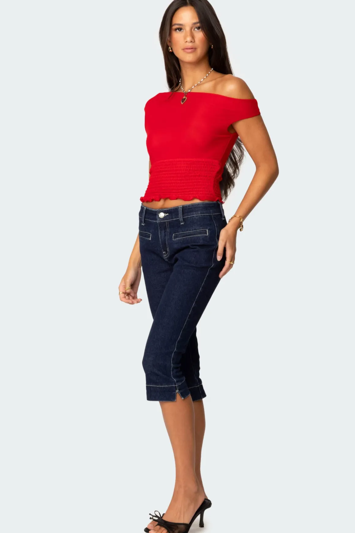 Jenny Scrunched Asymmetric Top