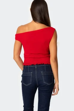 Jenny Scrunched Asymmetric Top