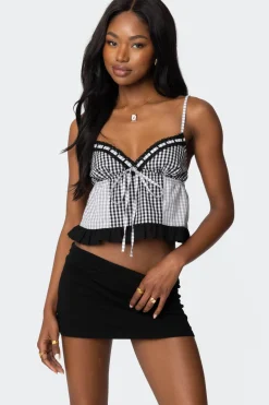 Joanne Mixed Gingham Tank Top
