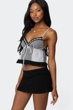 Joanne Mixed Gingham Tank Top