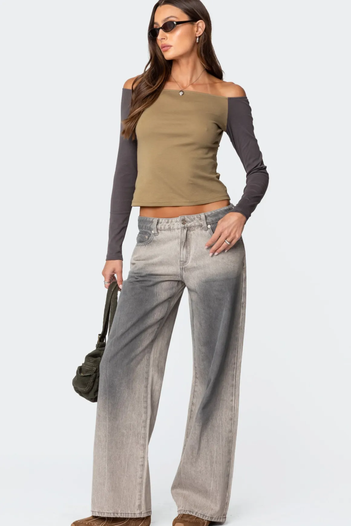Joe Loose Fit Low Rise Washed Jeans
